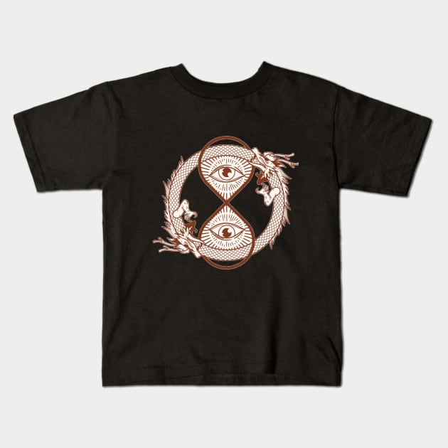 Ouroboros symbol Kids T-Shirt by TheDesigNook